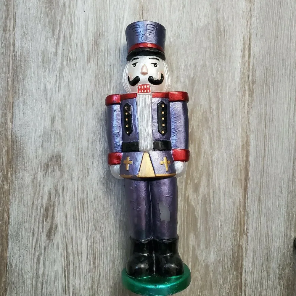 Vintage Nutcracker Soldier Christmas Candle Decor 12